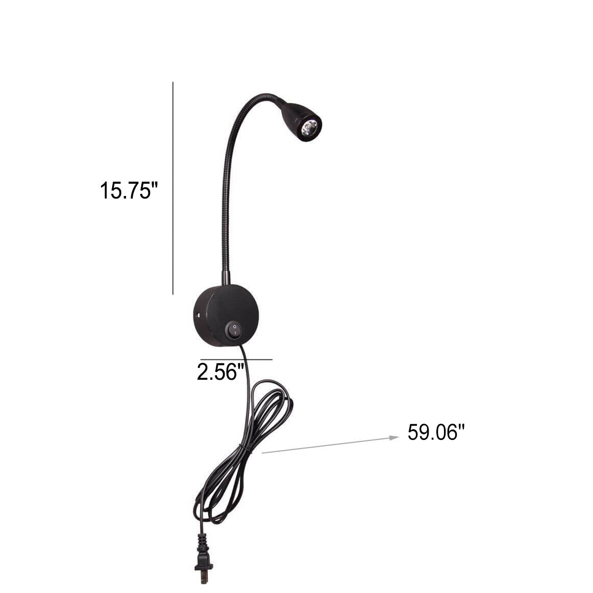 Rynx | Flexora Modern LED Reading Lamp | Rotatable Wall Spotlight | Flexible Arm | Perfect for Bedrooms & Offices