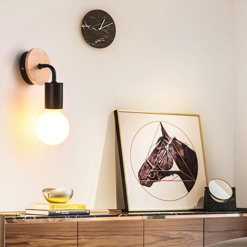 Rynx | ArcoLune Wall Light | Modern Curved Wood Design | Lighting for Bedroom | Stylish & Functional