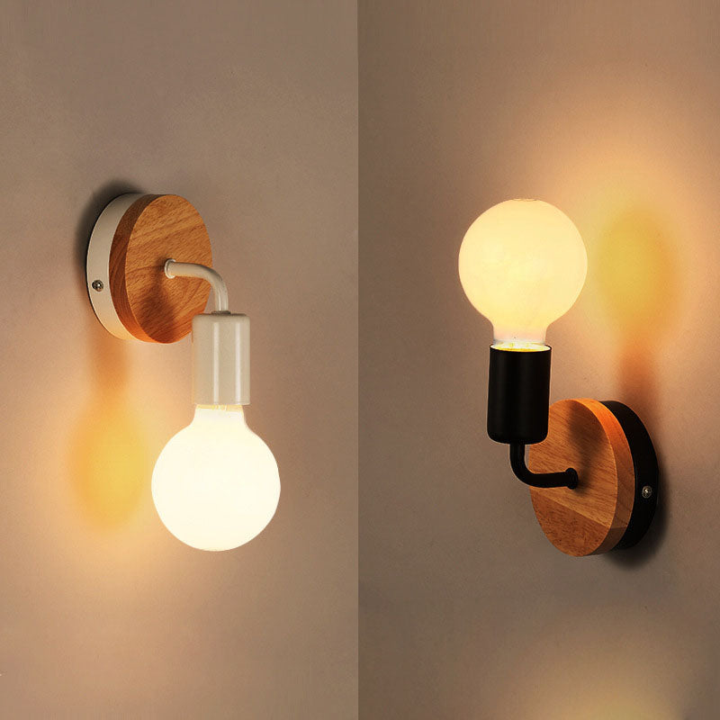 Rynx | ArcoLune Wall Light | Modern Curved Wood Design | Lighting for Bedroom | Stylish & Functional