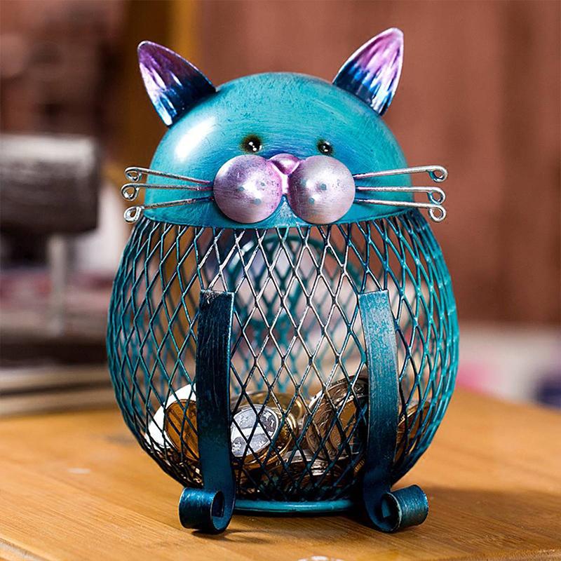 Rynx | Artistic Blue Kitty Piggy Bank
