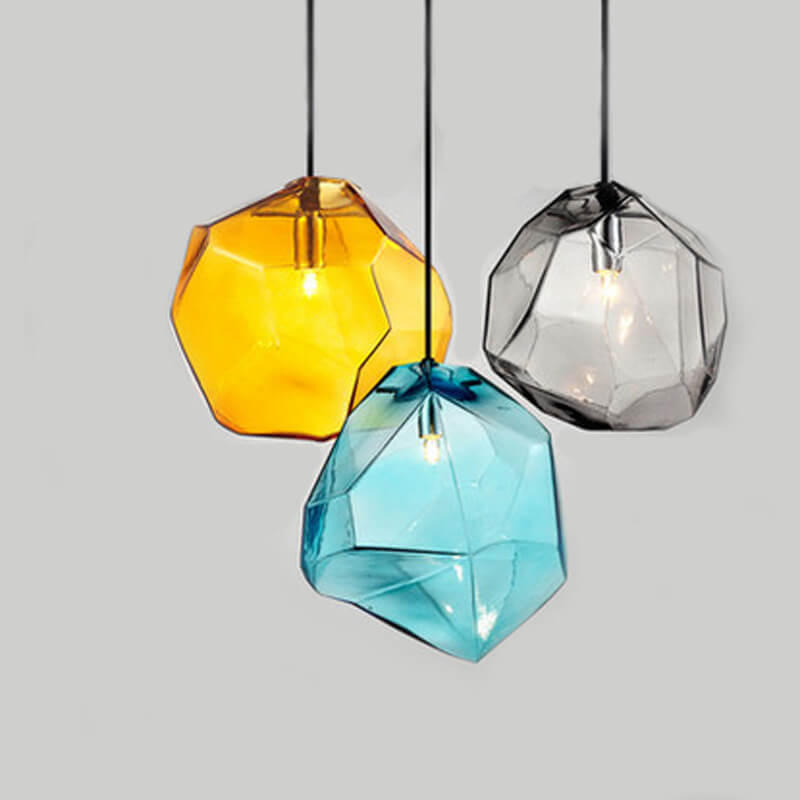 Rynx | Glasvara Pendant Light | Modern Glass Design | Irregular Shape | Living Room Light