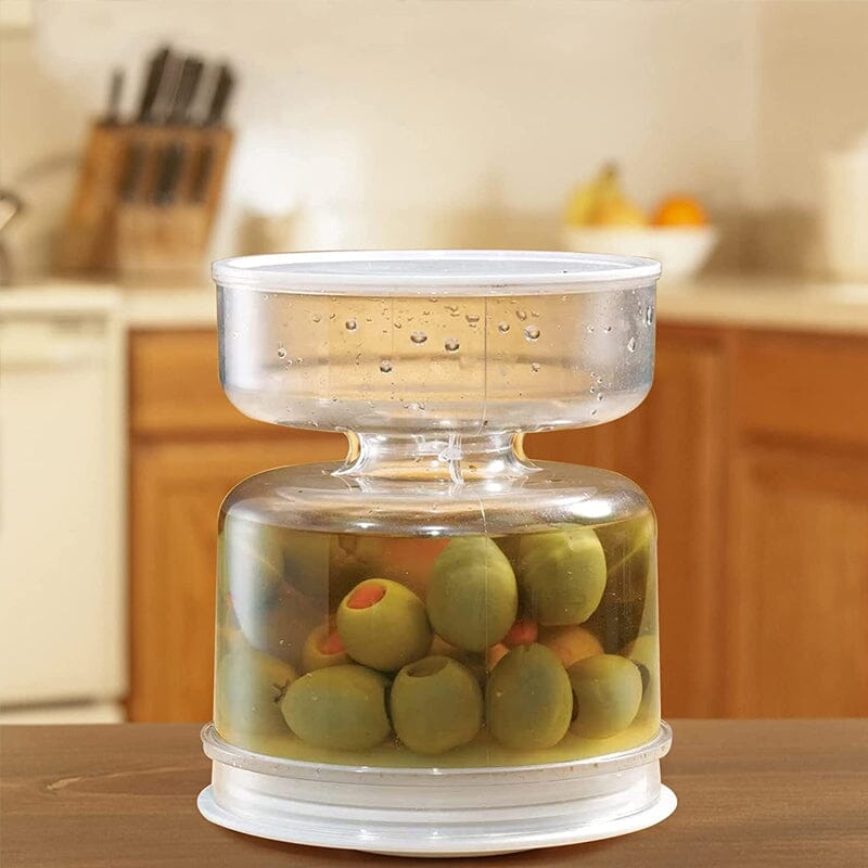 Rynx | Pickle and Olive Jar with Strainer