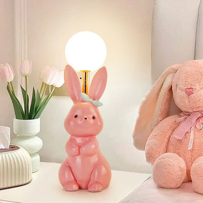 Rynx | Modern Art Deco Rabbit Feather Orb Metal Goose Feather Glass 1-Light Table Lamp For Bedroom