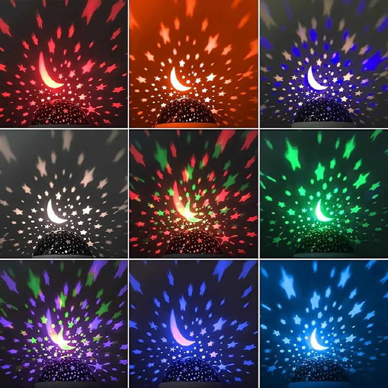 Rynx | StarGlow - LED Star Projector Night Light with Adjustable Colors and USB Power