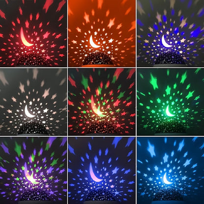 Rynx | StarGlow - LED Star Projector Night Light with Adjustable Colors and USB Power