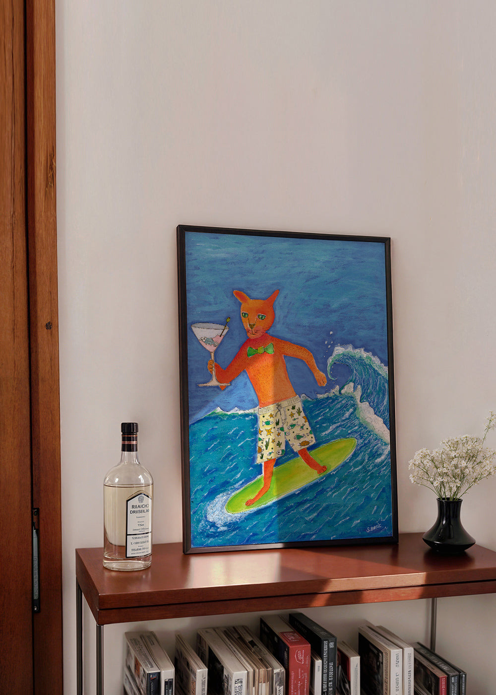 Rynx | Surfing Cocktail Cat - Sharyn Bursic