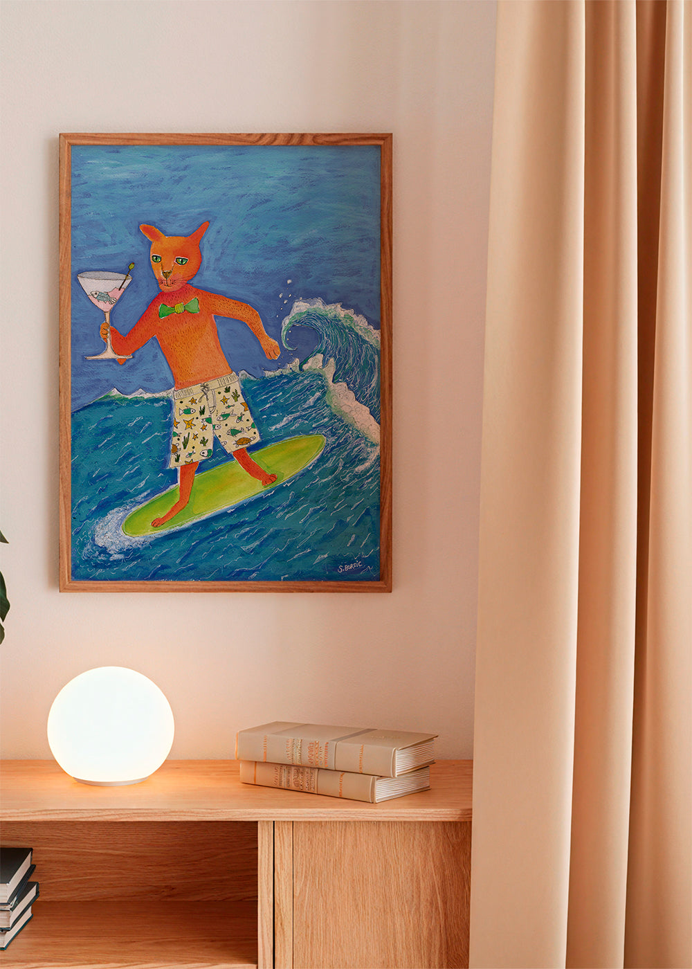Rynx | Surfing Cocktail Cat - Sharyn Bursic