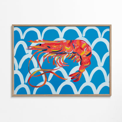 Rynx | Prawns on blue waves - Alice Straker