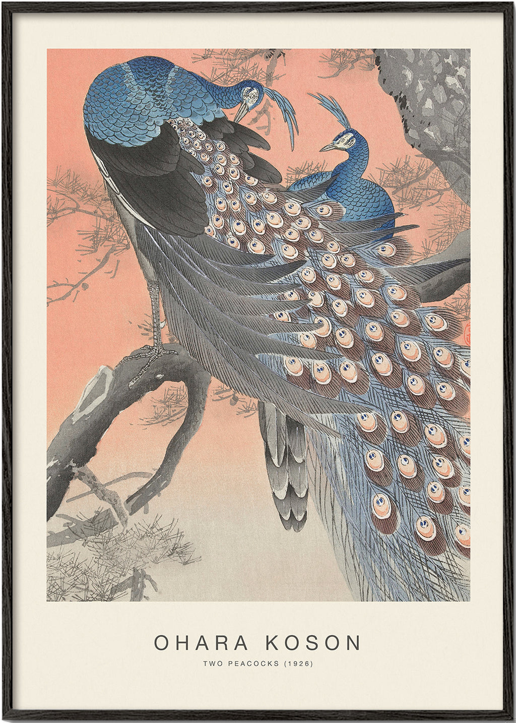 Rynx | Two Peacocks (Special Edition) - Ohara Koson
