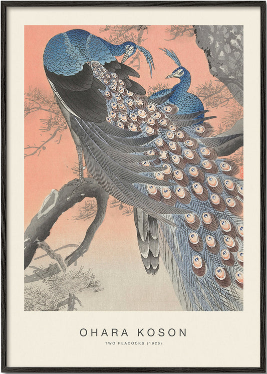 Rynx | Two Peacocks (Special Edition) - Ohara Koson