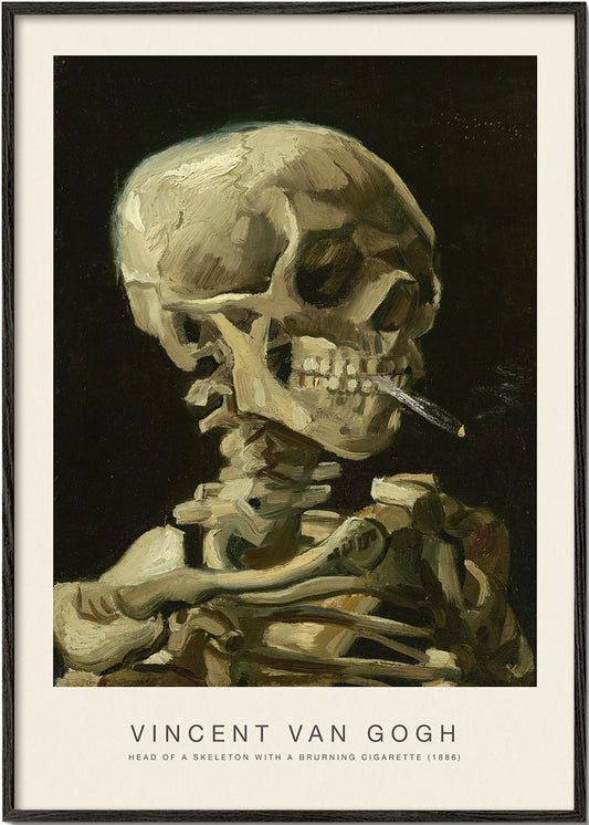 Rynx | Skeleton with a burning cigarette (Special Edition) - Vincent van Gogh