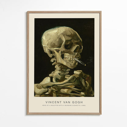 Rynx | Skeleton with a burning cigarette (Special Edition) - Vincent van Gogh