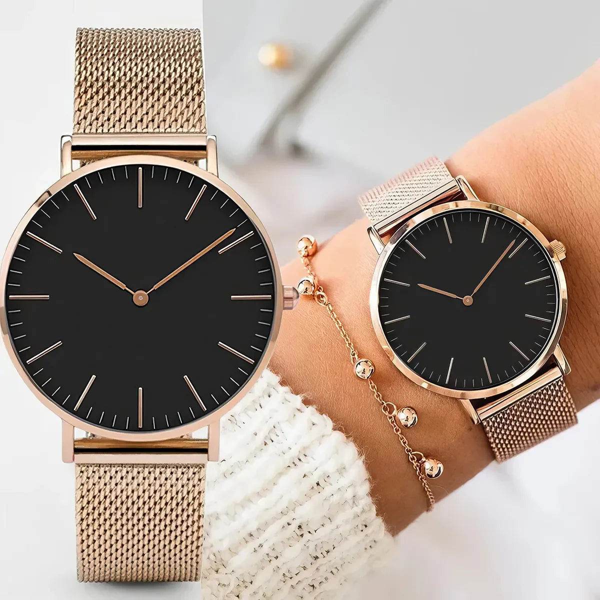 Rynx | Luxury Rose Gold Women's Watch - Elegant Watch