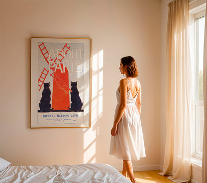 Rynx | About Paris Vintage poster by Edward Penfield