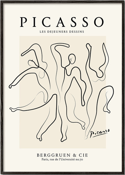 Rynx | Pablo Picasso The Three Dancers Sketch Poster