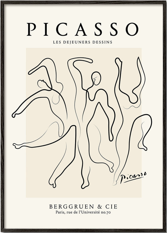 Rynx | Pablo Picasso The Three Dancers Sketch Poster