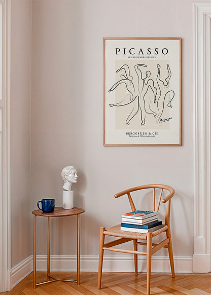 Rynx | Pablo Picasso The Three Dancers Sketch Poster