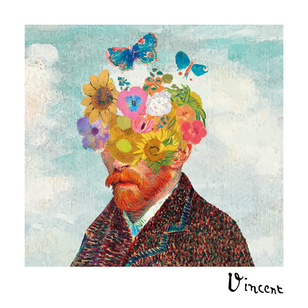 Rynx | Vincent van Gogh inspired self-portrait & remixed flowers - Square