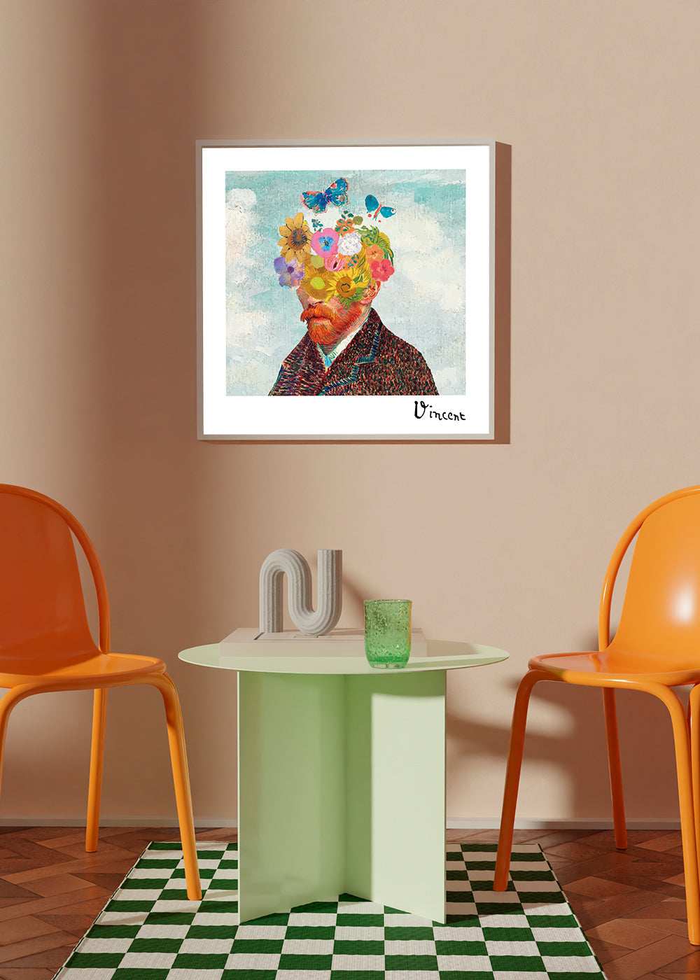 Rynx | Vincent van Gogh inspired self-portrait & remixed flowers - Square