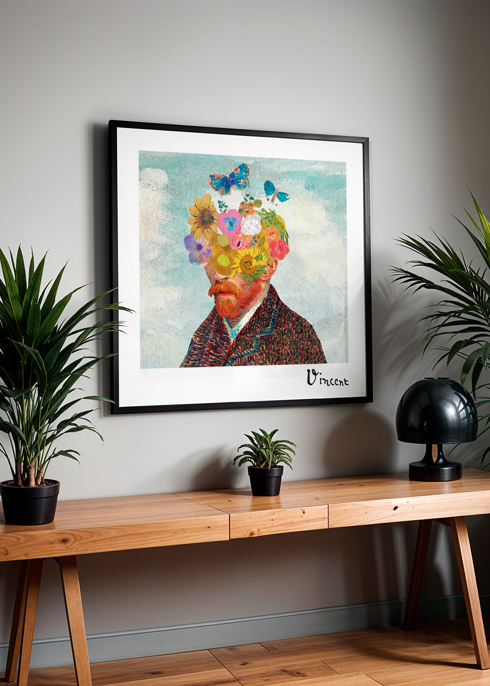 Rynx | Vincent van Gogh inspired self-portrait & remixed flowers - Square