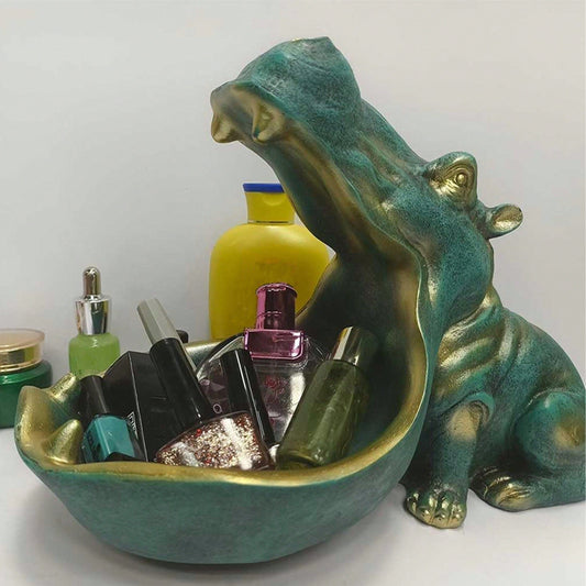 Rynx | HippoServe - Hippo figure with candy bowl & keychain