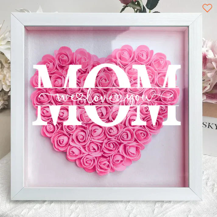 Rynx | Personal Flower Heart with Name – Unique Gift for Mother's Day
