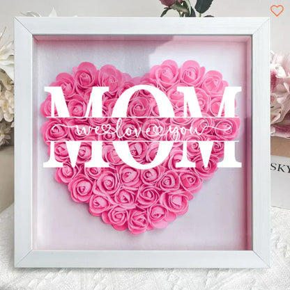 Rynx | Personal Flower Heart with Name – Unique Gift for Mother's Day