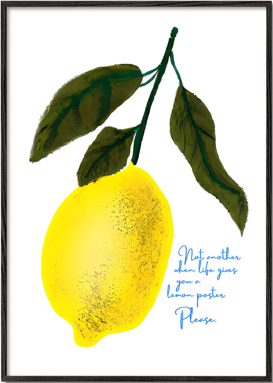 Rynx | Not another poster, when life gives you a lemon
