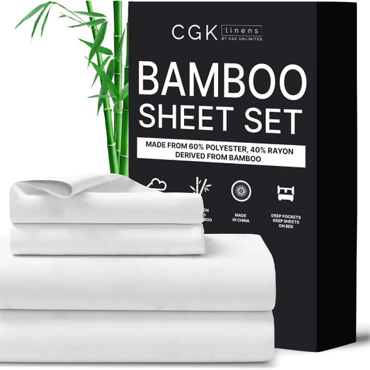 Rynx | 4-piece deep pocket cooling bedding set in bamboo rayon