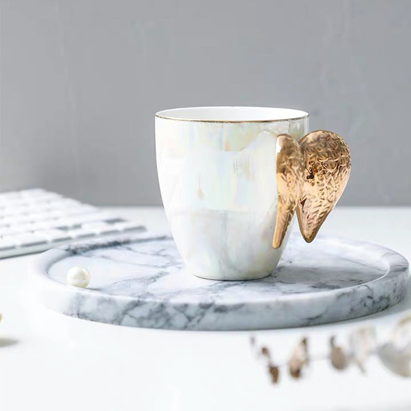 Rynx Fairycore Golden Angel Wings Mug