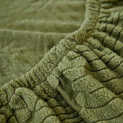 RYNX | Leaf Jacquard Waterproof Anti-Scratch Stretch Full Wrap Couch Cover