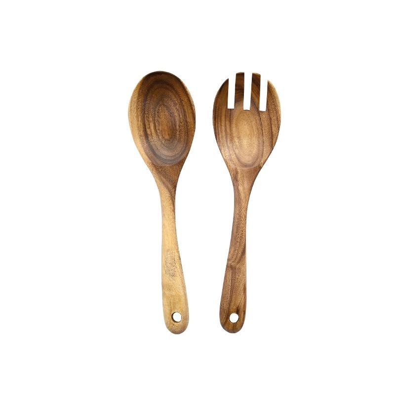 Rynx | 2-piece Wood Salad Spoon Set