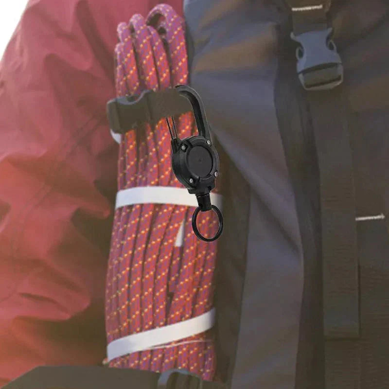 RYNX | Outdoor Automatic Retractable Wire Rope Luya Theft-Proof Tactical Keychain