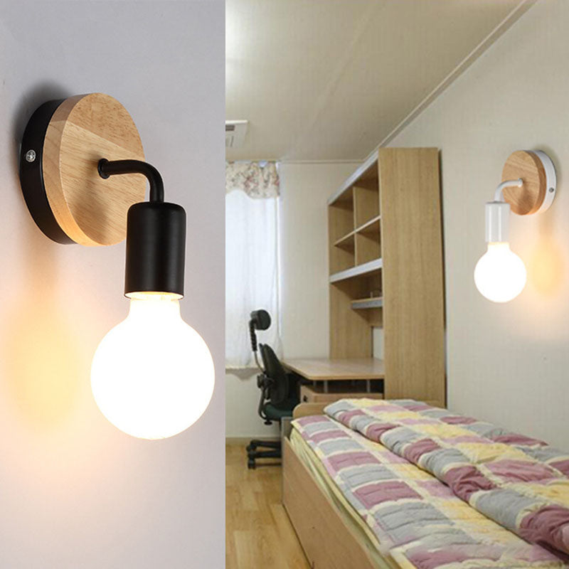 Rynx | ArcoLune Wall Light | Modern Curved Wood Design | Lighting for Bedroom | Stylish & Functional