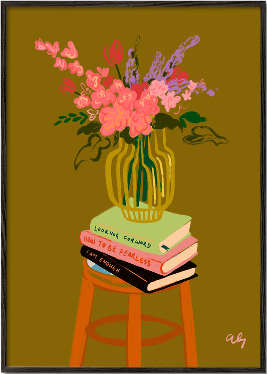 Rynx | Floral Vase - Arty Guava