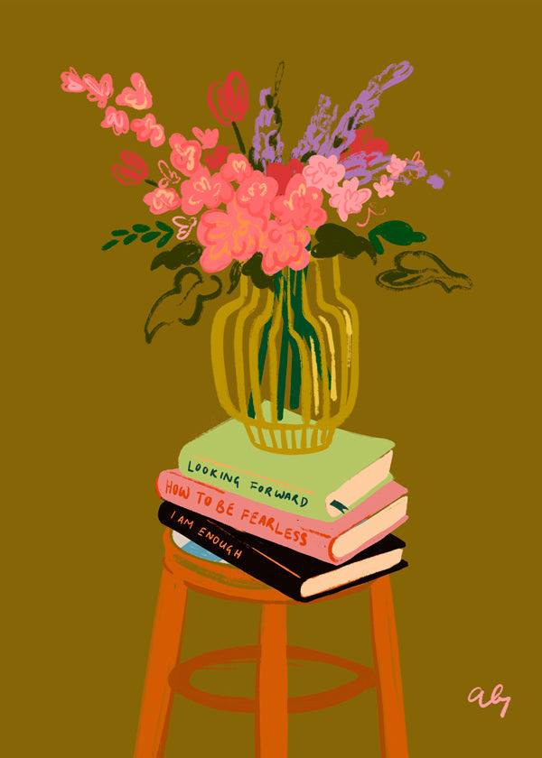 Rynx | Floral Vase - Arty Guava