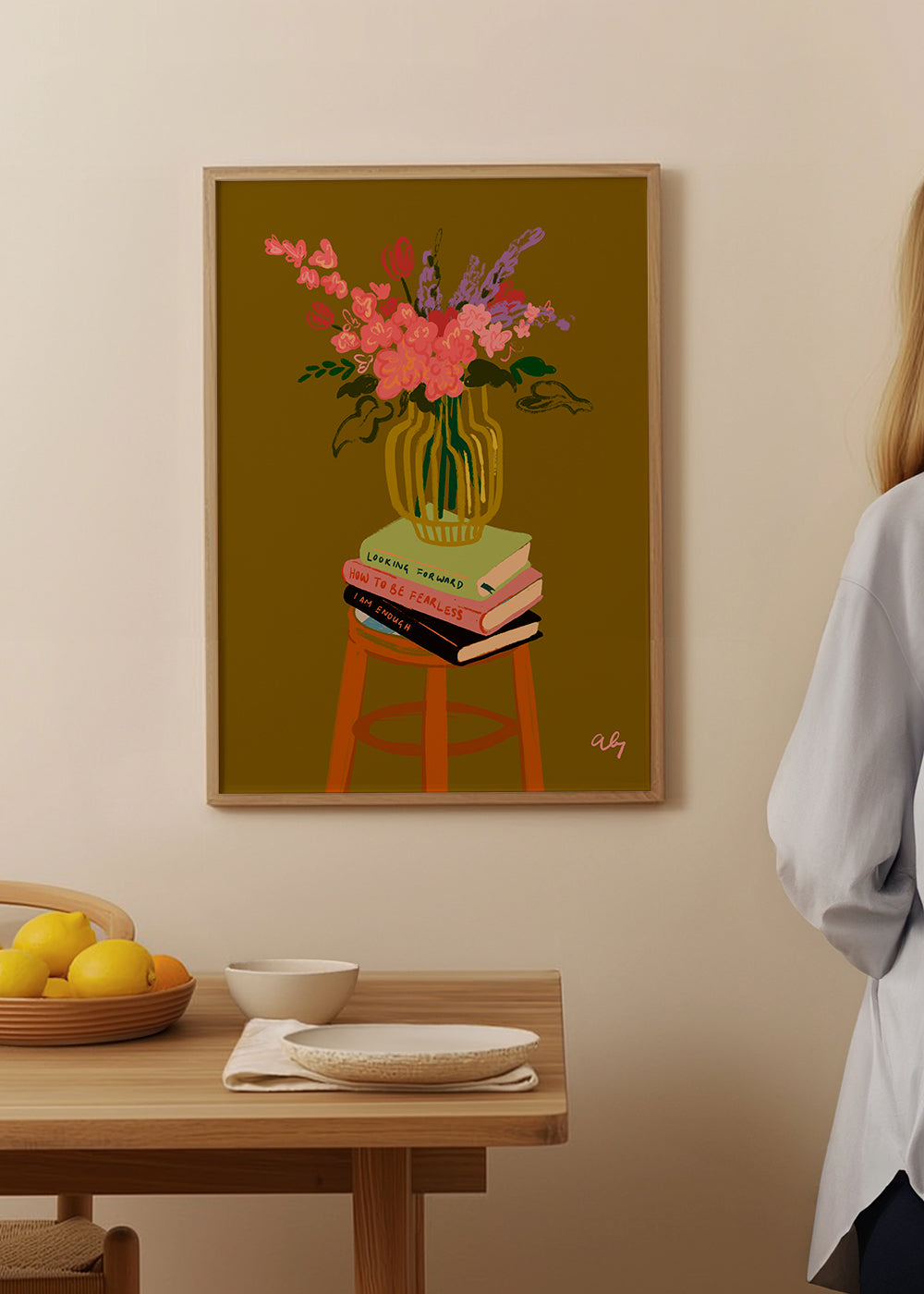 Rynx | Floral Vase - Arty Guava