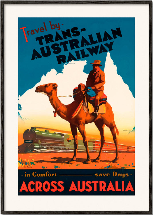 Rynx | Trans Australian Railway Poster - Vintage Travel Poster