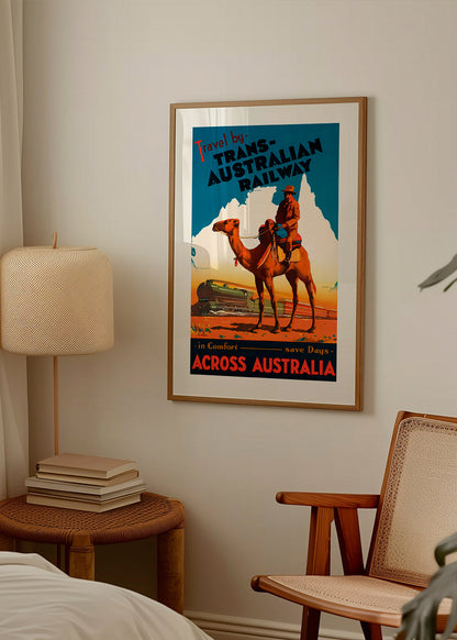 Rynx | Trans Australian Railway Poster - Vintage Travel Poster