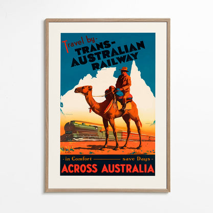 Rynx | Trans Australian Railway Poster - Vintage Travel Poster