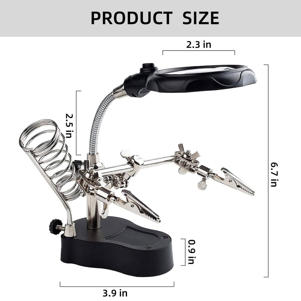 Rynx | LED magnifying soldering station adjustable – For circuit boards, repairs & jewelry
