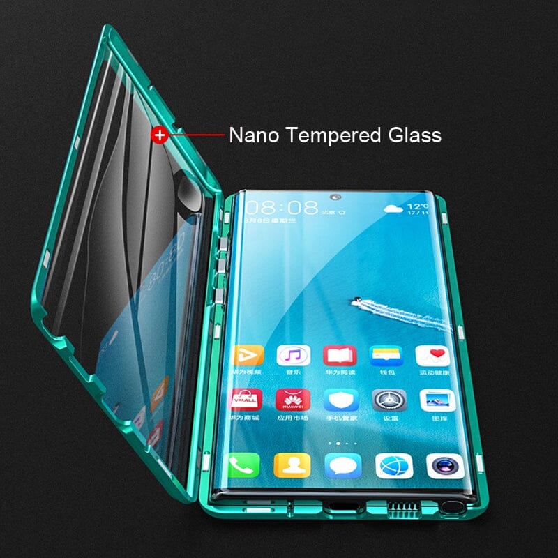 Rynx | Magnetic tempered glass double-sided phone case for Samsung