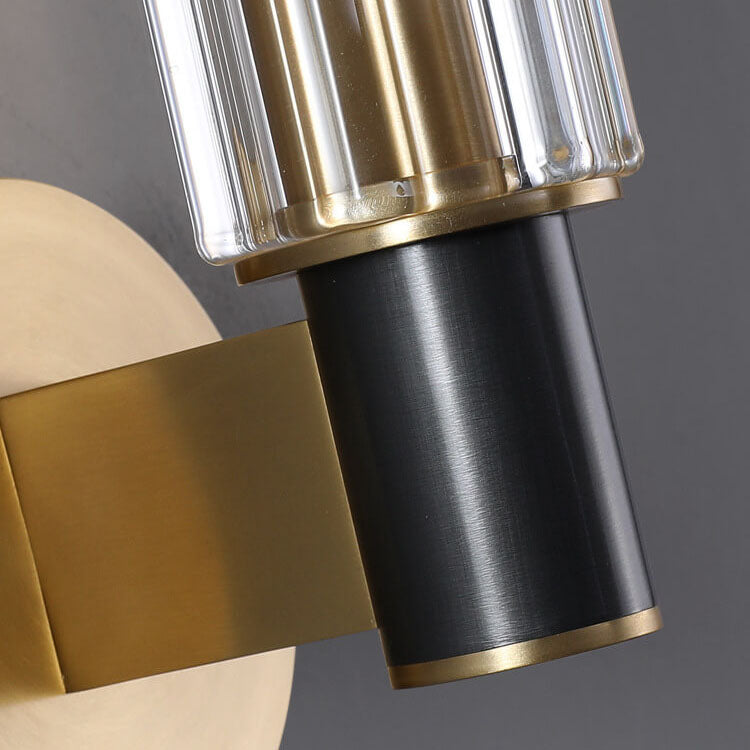 Rynx | Gloriana Crystal Wall Sconce | Modern Brass | 1/2 Lights | Elegant Lighting