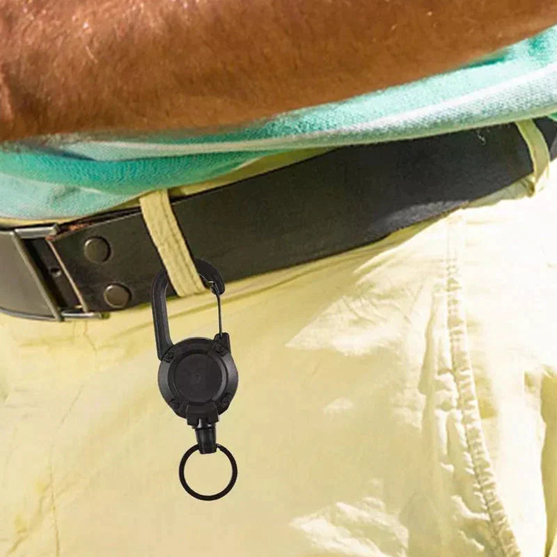 Rynx | Automatically retractable keychain made of wire rope for outdoor use