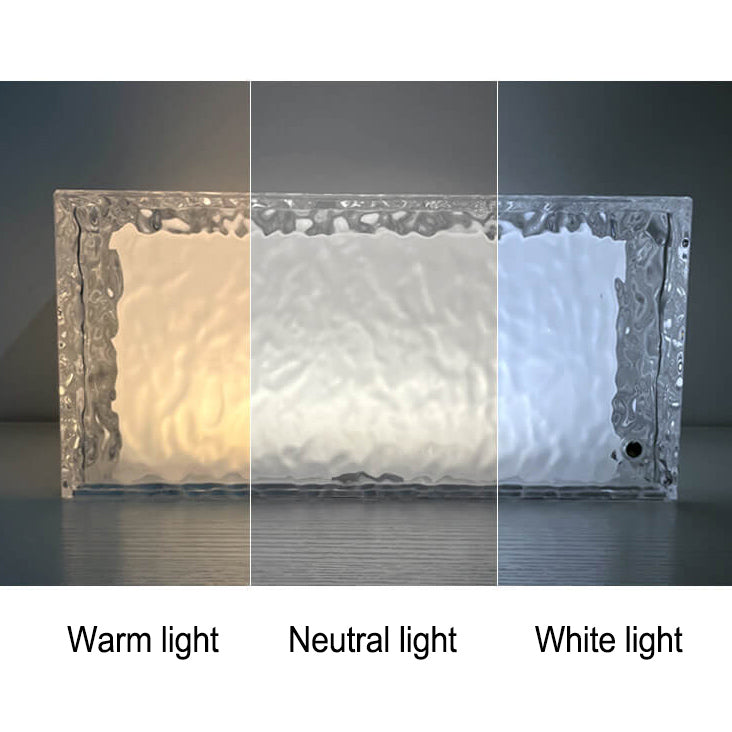 Rynx | FrostGlow RGB LED Table Lamp | Acrylic Ice Cube Design | Decorative Mood Light | Rechargeable