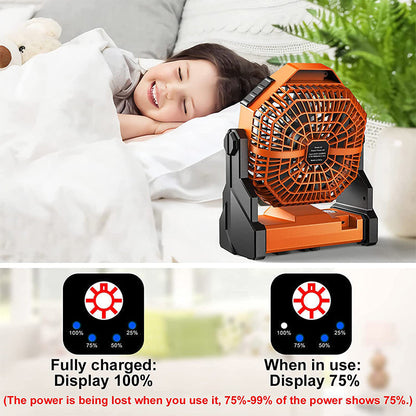 Rynx | Camping LED Fan with Light