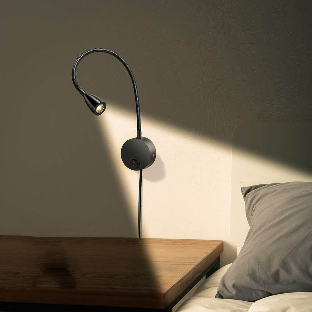 Rynx | Flexora Modern LED Reading Lamp | Rotatable Wall Spotlight | Flexible Arm | Perfect for Bedrooms & Offices