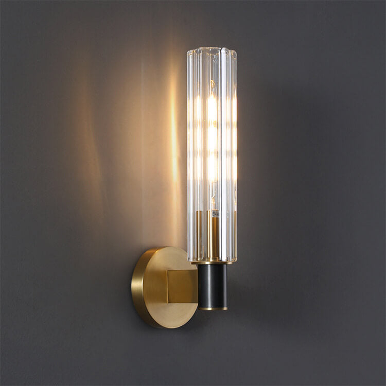 Rynx | Gloriana Crystal Wall Sconce | Modern Brass | 1/2 Lights | Elegant Lighting