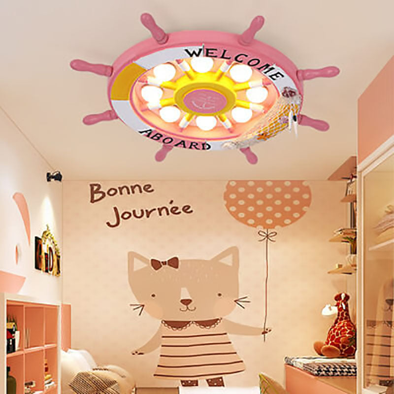 Rynx | NautiGlow Children's Room LED Ceiling Lamp | Sailboat Design | Cartoon Style | Ambient Lighting