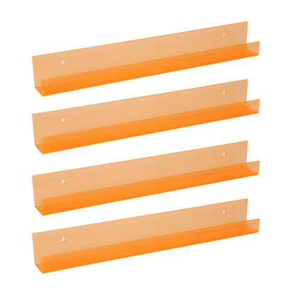 Rynx | AcrylicClear - Floating Transparent Storage Shelves for Bedroom, Living Room & Bathroom